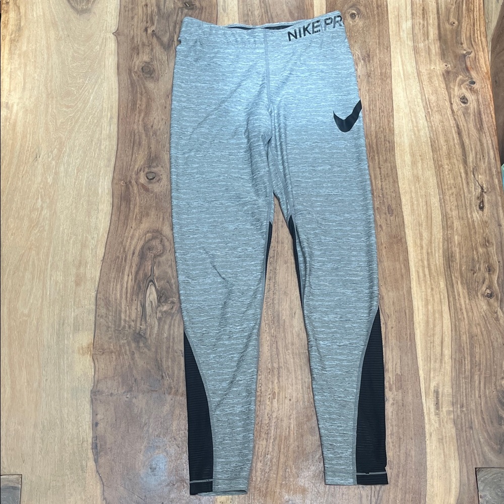Nike Pro Dri Fit Gray and Black Leggings
